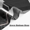 72"W x 72"H Black White Hexagonal Pattern Polyester Shower Curtain