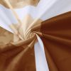 72"W x 84"H Brown White Hexagonal Pattern Polyester Shower Curtain