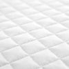 Full/Queen Lightweight White Ultra Soft 3-Piece Microfiber Quilt Set