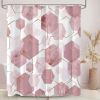 72"W x 78"H Abstract Pink Geometric Polyester Shower Curtain