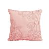 Queen size Dusty Pink Damask Embroidered 4 Piece Oversized Bedspread Set