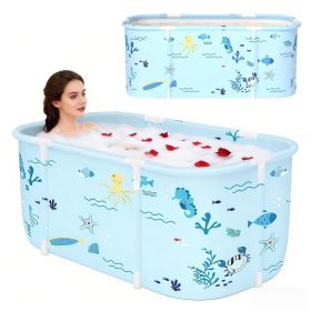 Portable Foldable Bathtub, Foldable Soaking Bathtub for Adults, Freestanding Bathtubs, Hot Bath Tub, Ice Bath