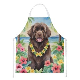Newfoundland Luau Apron Cooking Kitchen Server Baking Crafts Gardening for Adult Women Men, Unisex, Large, Multicolor