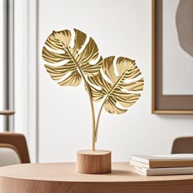 ScandinavianGlam Iron Ginkgo Leaf Decor for Modern Homes
