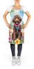 Labradoodle Luau Apron Cooking Kitchen Server Baking Crafts Gardening for Adult Women Men, Unisex, Large, Multicolor