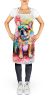 French Bulldog Hippie Dawg Apron Cooking Kitchen Server Baking Crafts Gardening for Adult Women Men, Unisex, Large, Multicolor