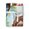 Labradoodle Luau Apron Cooking Kitchen Server Baking Crafts Gardening for Adult Women Men, Unisex, Large, Multicolor