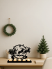 Vintage iron Reindeer Candle Holder for Christmas Table and Mantel Decor