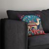 NEW Camel Christmas Throw Pillow Machine Washable, Indoor Outdoor Decorative Pillow for Couch, Bed or Patio, 14Hx14W