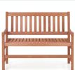 44 Inch 2-Seat Outdoor Loveseat Bench for Garden Patio Furniture