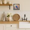 Blue Jay Framed Metal Print Bathroom, Kitchen, Office, Home Decor Wall Art Ready to Hang, Square, 8X8