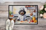 NEW Bernedoodle The Chef Doormat Front Door Mat Indoor Outdoor Rugs for Entryway, Non Slip Washable Low Pile, 18H X 27W
