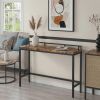 Console Table 70.9 Inch Narrow Sofa Accent Table behind Couch Living Room Decorative Furniture