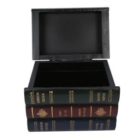Book Shaped Box Home Decoration Props Office Bookcase Ornaments Jewelry Storage Case (Option: Default)