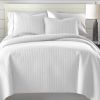 Twin/Twin XLModern Brick Stitch Microfiber Reversible 2 Piece Quilt Set