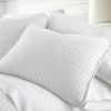 Twin/Twin XLModern Brick Stitch Microfiber Reversible 2 Piece Quilt Set
