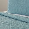 King Coastal Beach Embossed Starfish Seashell Seahorse 3-Piece Quilt Set