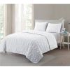 King size Coastal Beach Seashells Starfish Sea Horse  3-Piece Quilt Set