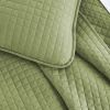 Twin/Twin XLModern Brick Stitch Microfiber Reversible 2 Piece Quilt Set