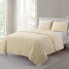 King size Coastal Beach Seashells Starfish Sea Horse  3-Piece Quilt Set