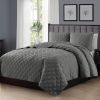 Twin/Twin XL 2-Piece Polyester Microfiber Diamond Quilt Set