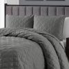 Twin/Twin XL 2-Piece Polyester Microfiber Diamond Quilt Set