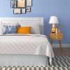 Twin/Twin XL 2-Piece Polyester Microfiber Diamond Quilt Set