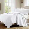 King Size 3 Piece Reversible Scalloped Edges Microfiber Quilt Set