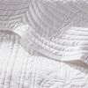 Full/Queen size 3-Piece Reversible Scalloped Edges Microfiber Quilt Set