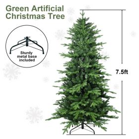 PVC Christmas Tree, Christmas Decorations, Green (Option: Half of 15ft)