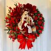 Christmas decorations Scene decoration props Christmas wreath door hanging