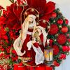 Christmas decorations Scene decoration props Christmas wreath door hanging