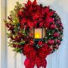 Christmas decorations Scene decoration props Christmas wreath door hanging